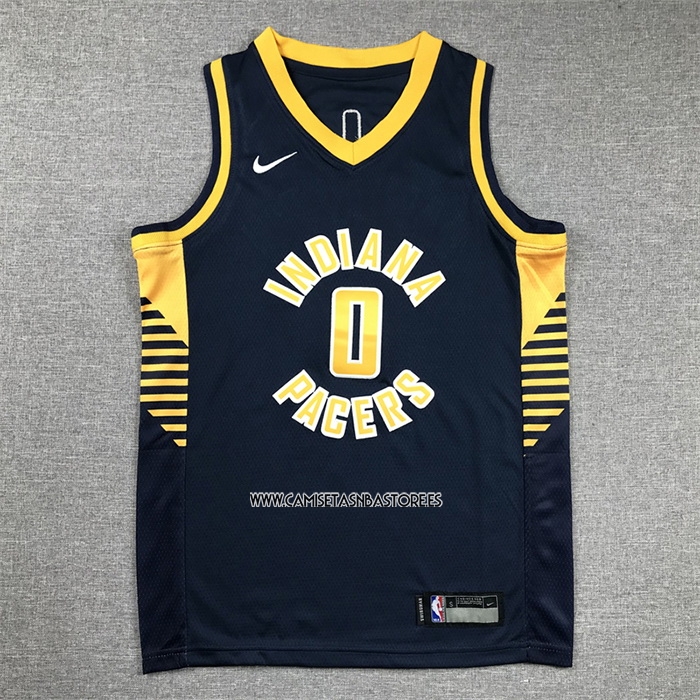 Tyrese Haliburton NO 0 Camiseta Nino Indiana Pacers Icon 2022-23 Azul
